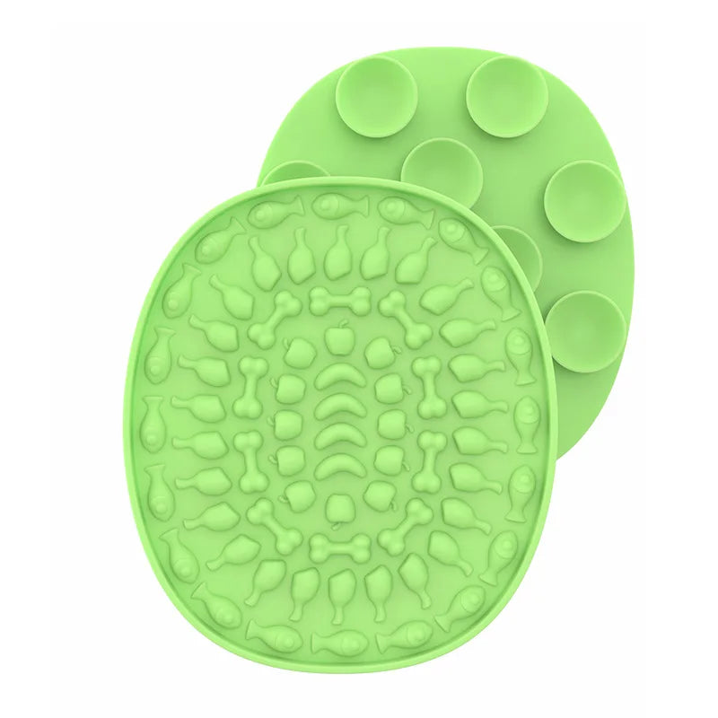 Suitable for Pets Weighing Less than 3 Kilograms Mat Cats Slow Food Bowls Suction Cup Feeding Food Silicone Lick，Product Small
