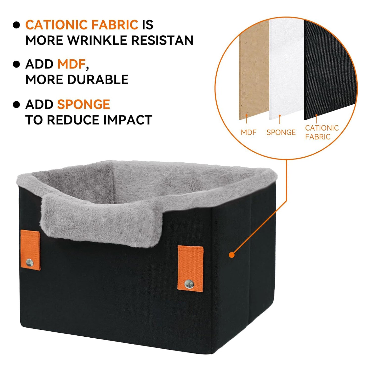 Portable Small Dog Car Seat Dog Booster Seat for Car with Clip-On Safety Leash Perfect for Small Pets Pet Products