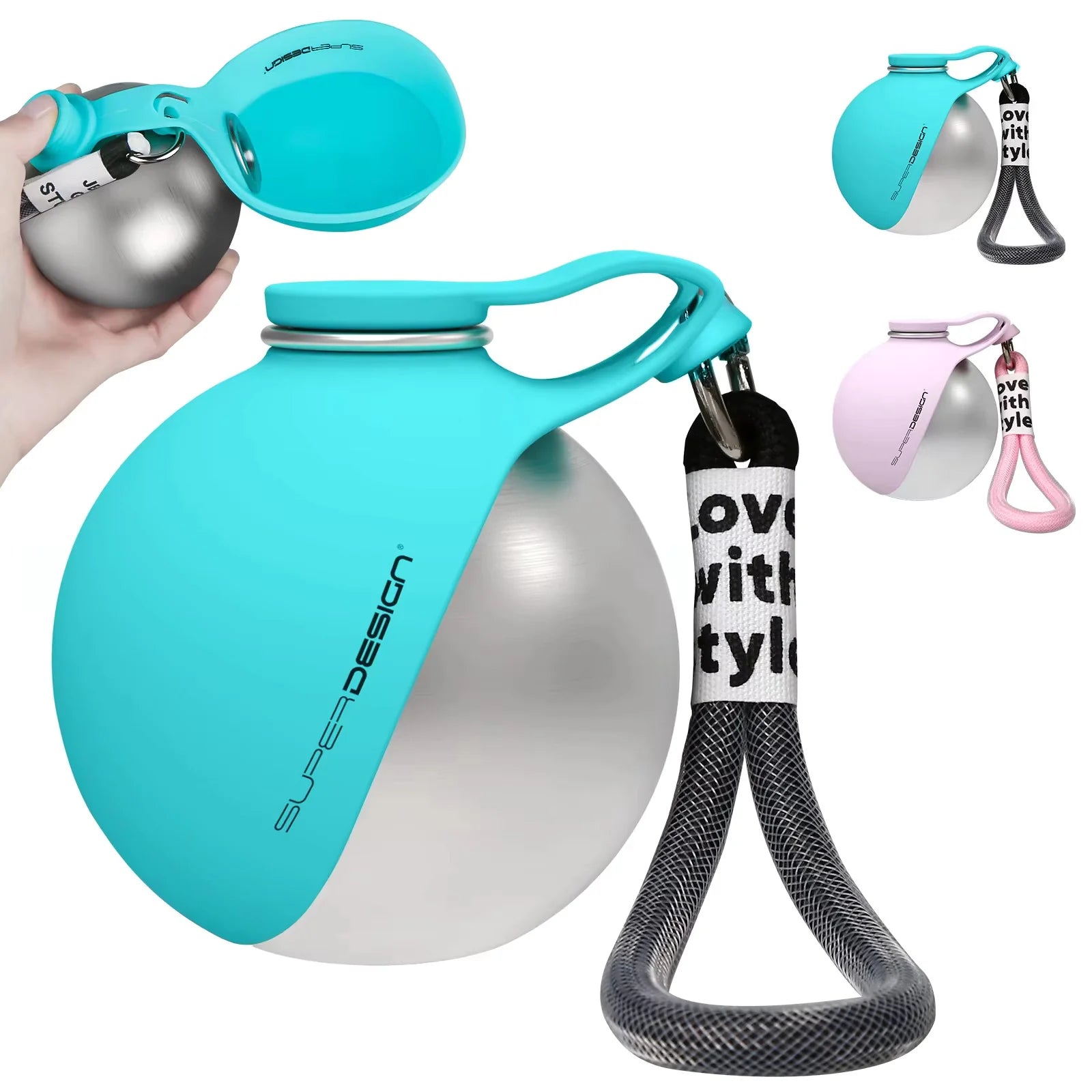 2-In-1 Portable Dog Water Bottle for Small Dogs - Leak-Proof