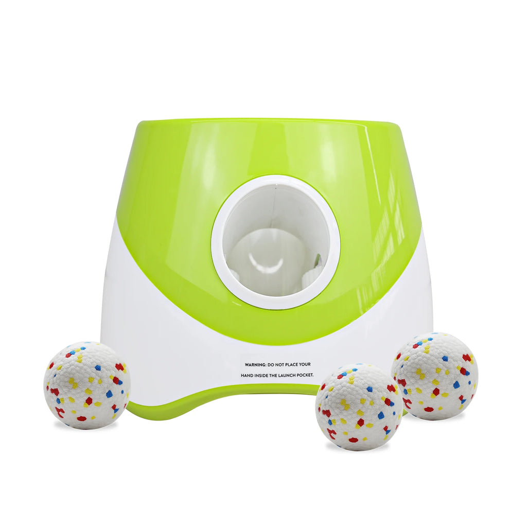 Dog Launcher Automatic Dogs Chase Toy Tennis Throwing Pinball Machine Fun Interactive Throw Rechargable Catapult USB Charging