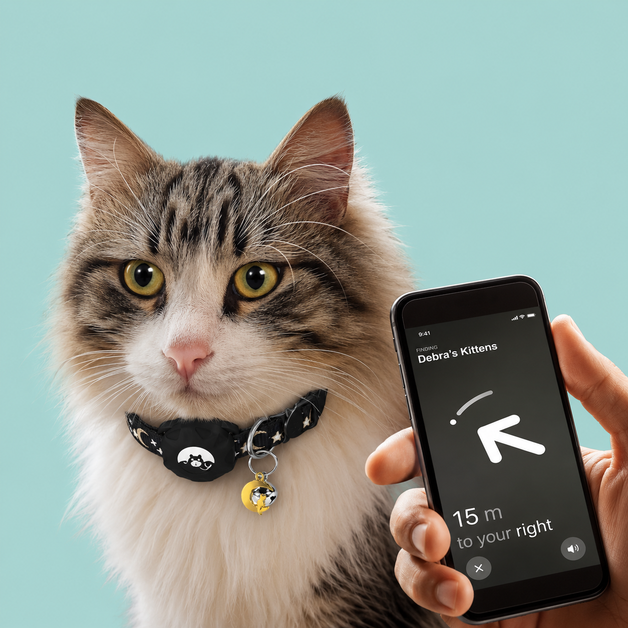 Pet Collar with Airtag Holder