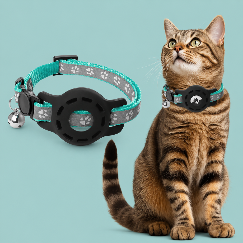 Airtag Cat Collar with Bells